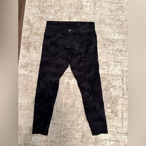 Lululemon Align Pant 25" Heritage 365 Camo Deep Coal Multi size 12